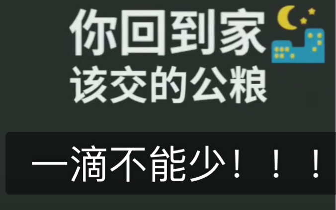 交公粮是什么梗？